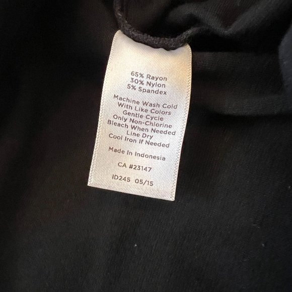 TAlbots Pants Women Medium Black Pull On Zip Legs Elastic Waist Stretch 13273 - Picture 6 of 11